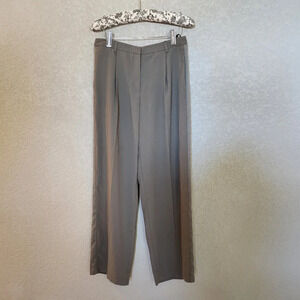 Topshop straight leg pants size 6 color green